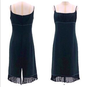 Anne Stanley Empire Waist Illusion Hem Spaghetti Strap Cocktail Dress Size 12